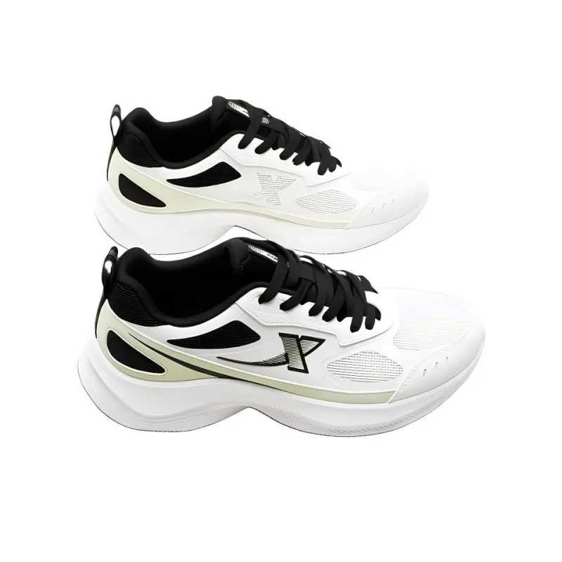 XTEP Cushioning Anti Slip And Wear Resistant Low Top Running Shoes Men's White Black Green-2