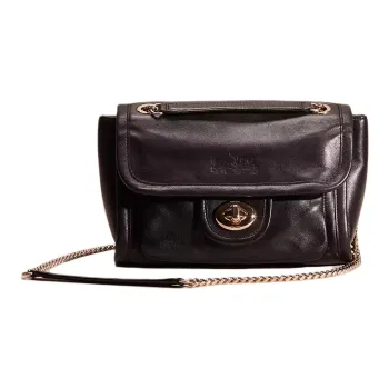 COACH Ranger Leather Shoulder Bag Crossbody Bag Women's Black