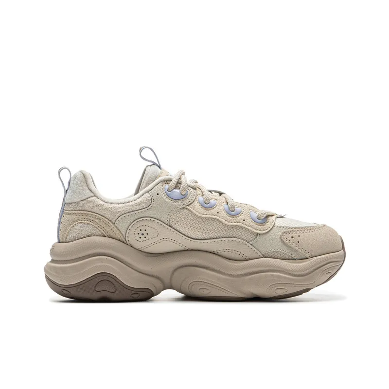 LiNing Honey 2 Cushioning Anti-Slip And Wear-Resistant Support Low-Top Casual Shoes Women's Grit Ash-1