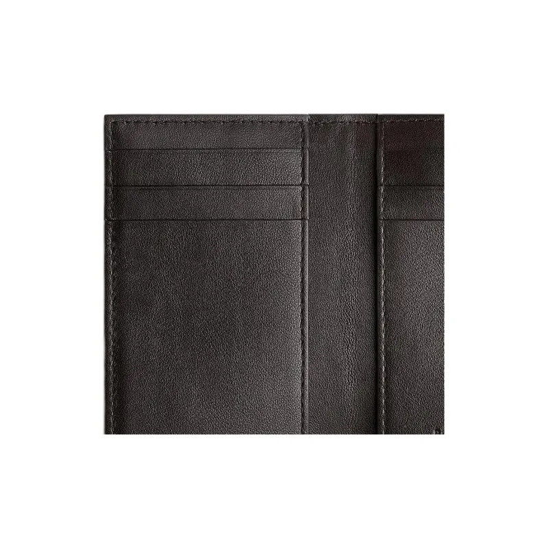 Bottega Veneta Leather Card Holder Men's Dark Chocolate-3