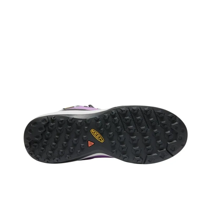 KEEN Anti Slip Wear Resistant Mid Top Hiking Shoes Women's Gray Purple-3