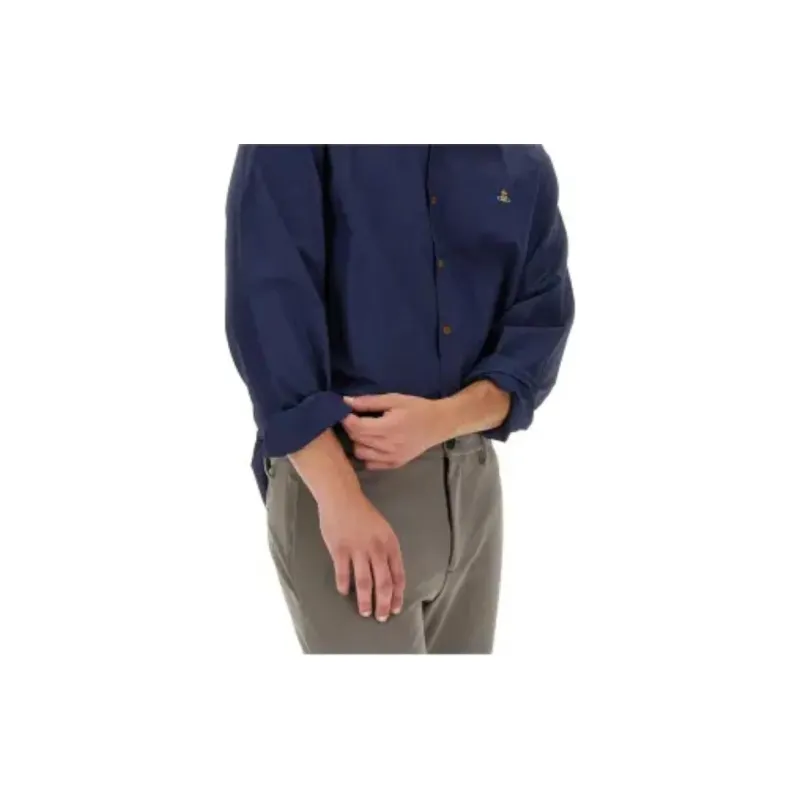 Vivienne Westwood Logo Embroidered Long Sleeved Shirt-3