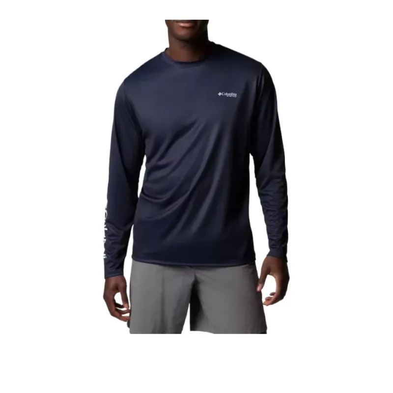Columbia PFG Terminal Tackle Tarpon Rise T-Shirt Men's Marine Blue-1