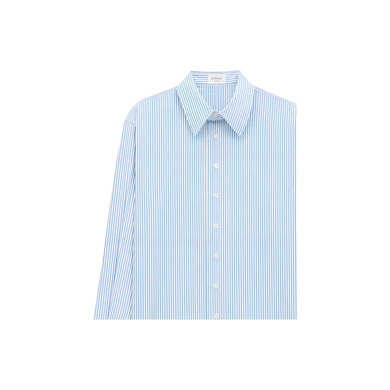 SAINT LAURENT Striped Button Up Shirt-3