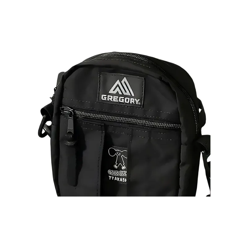 GREGORY TYAKASHA Collaboration Fabric Shoulder Bag, Crossbody Bag Regular Unisex Black-3