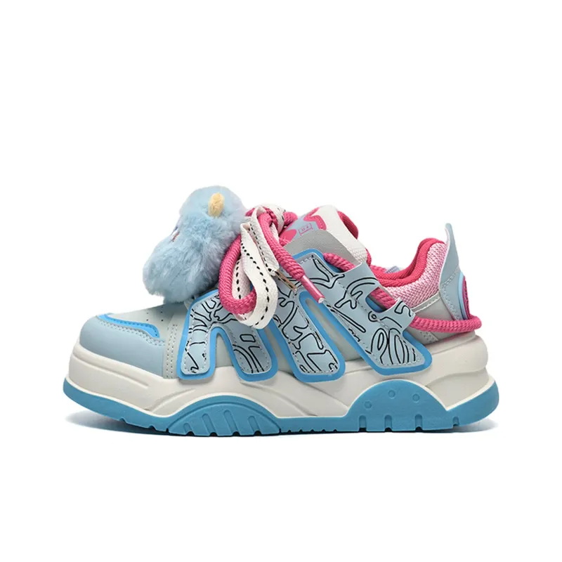 ABCIO Slip Resistant, Waterproof, Lightweight Support Low Top Skateboard Shoes Women's Ice Lake Blue-1
