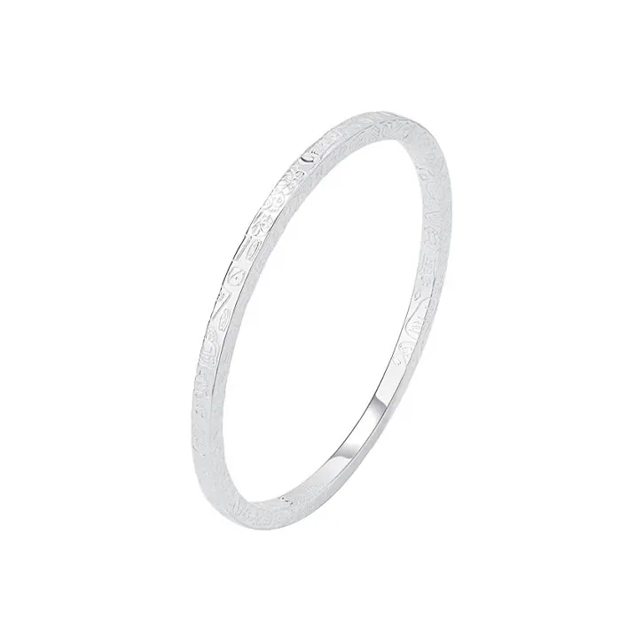 CHINA GOLD S999 Fine Silver Bangles Women's-1
