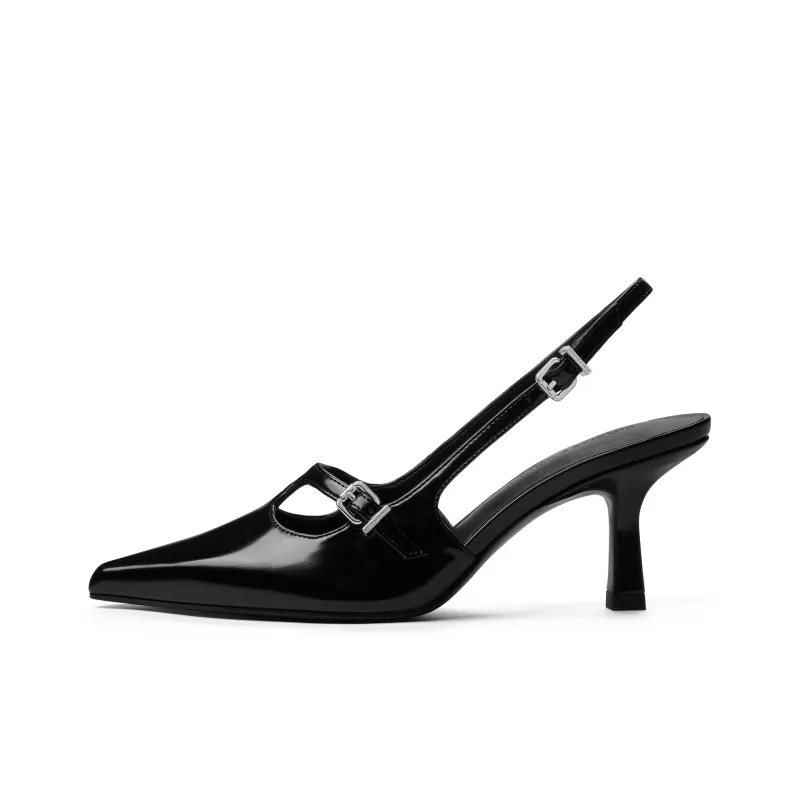 CHARLES&KEITH Small Ck Slim Heel High Heel Sandal 7cm Women's-0