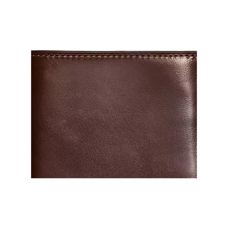 COACH Billfold Wallet Buffalo Leather Coin Purses Wallets Men's Mahogany Brown-1