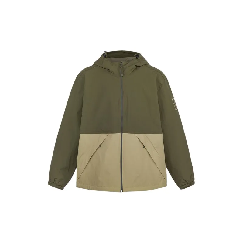 Timberland Water-Resistant Windproof Breathable Windbreaker Jacket Men's Army Green/Grass Yellow-0
