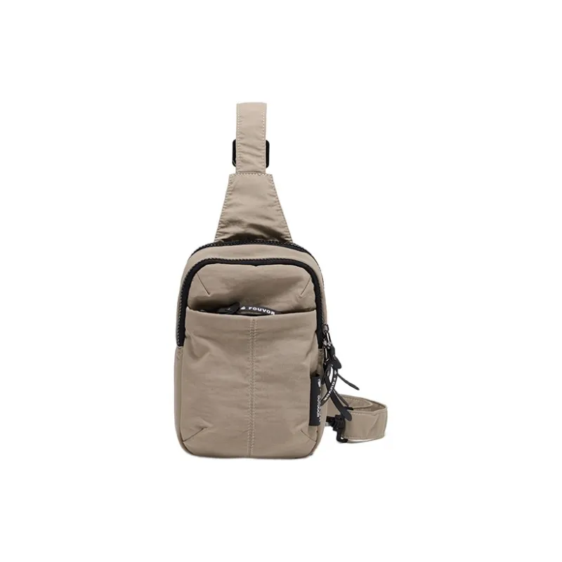 FOUVOR Nylon Fabric Sling Bag Regular Unisex Gray/Black/Yellow/Green-0