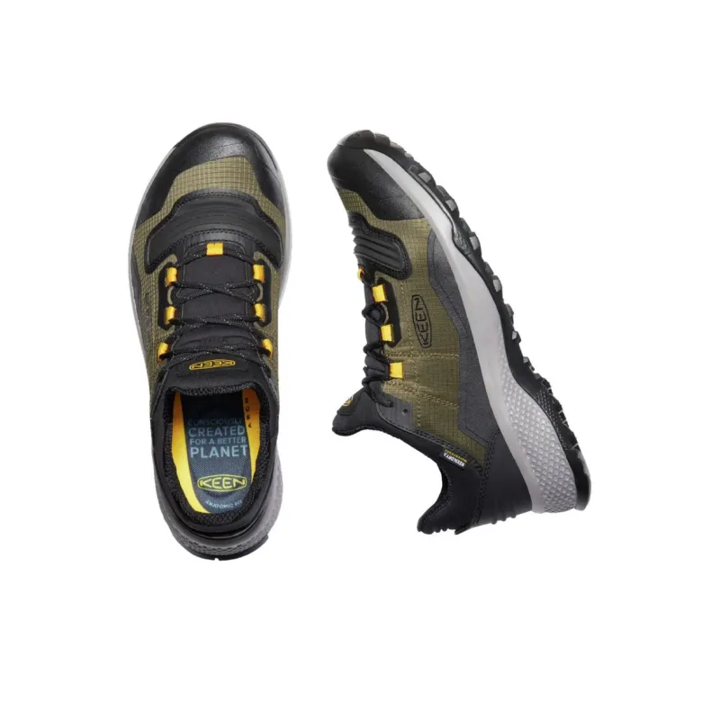 KEEN Lightweight And Wear resistant Low Top Hiking Shoes Men's Green Black-2