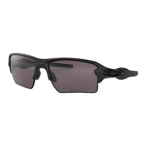 Oakley TR/Memory Plastic Metal Irregular Shape Sunglasses Unisex Black