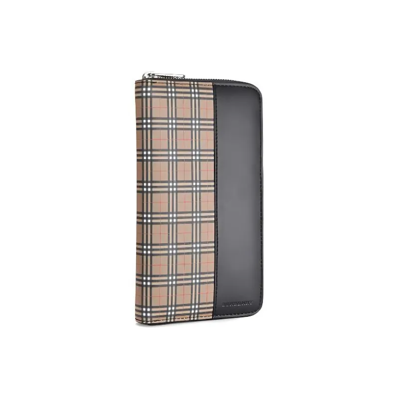 Burberry Cow Leather Wallet Large Size Men's Multicolor-4
