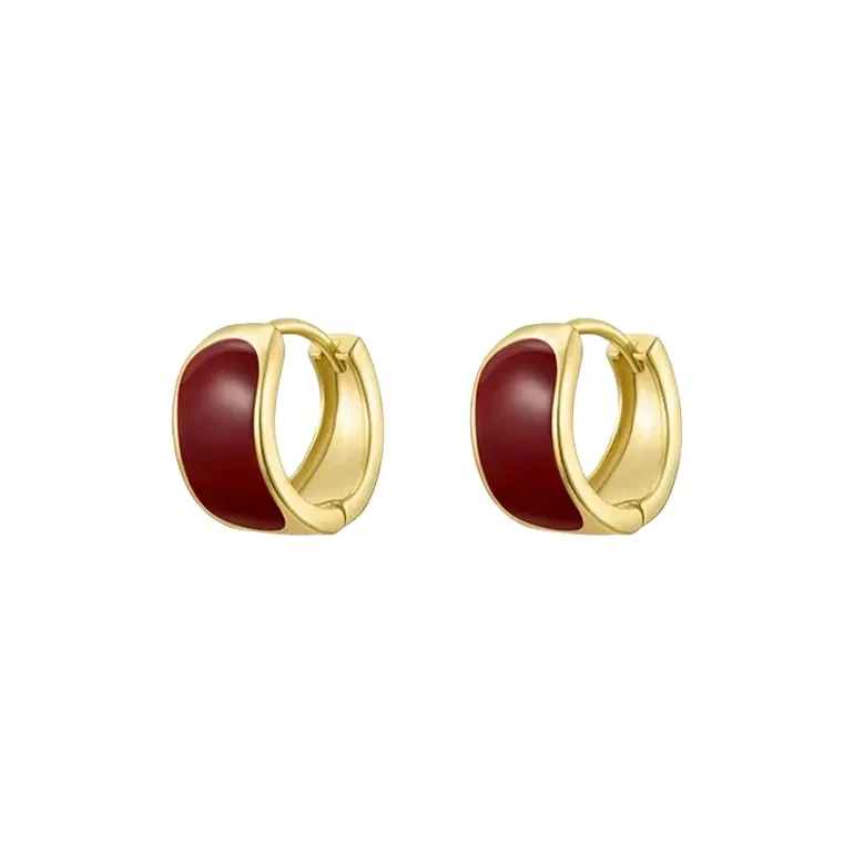 WAW Gold Plated Copper Earrings Women's-5