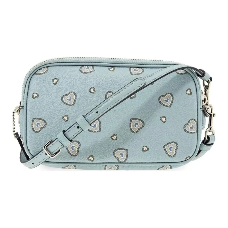 COACH Sadie Leather Shoulder Bag Crossbody Bag Small Size Women's Green-2