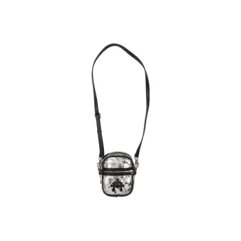 Chrome Hearts Leather Crossbody Bag Women's Black