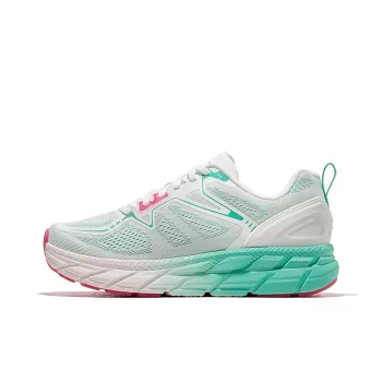 HOT POTATO Cushioning Abrasion Resistant Lightweight Low Top Casual Running Shoes Women's White Light Green