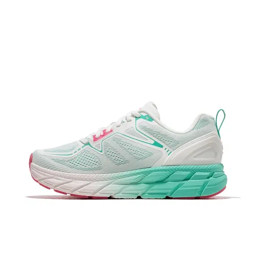 HOT POTATO Cushioning Abrasion Resistant Lightweight Low Top Casual Running Shoes Women's White Light Green