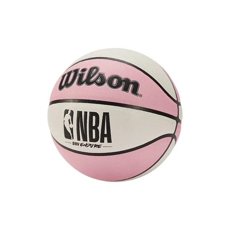 Wilson NBA PU Basketball Pink White Patchwork Size 7 Ball Training Unisex-1