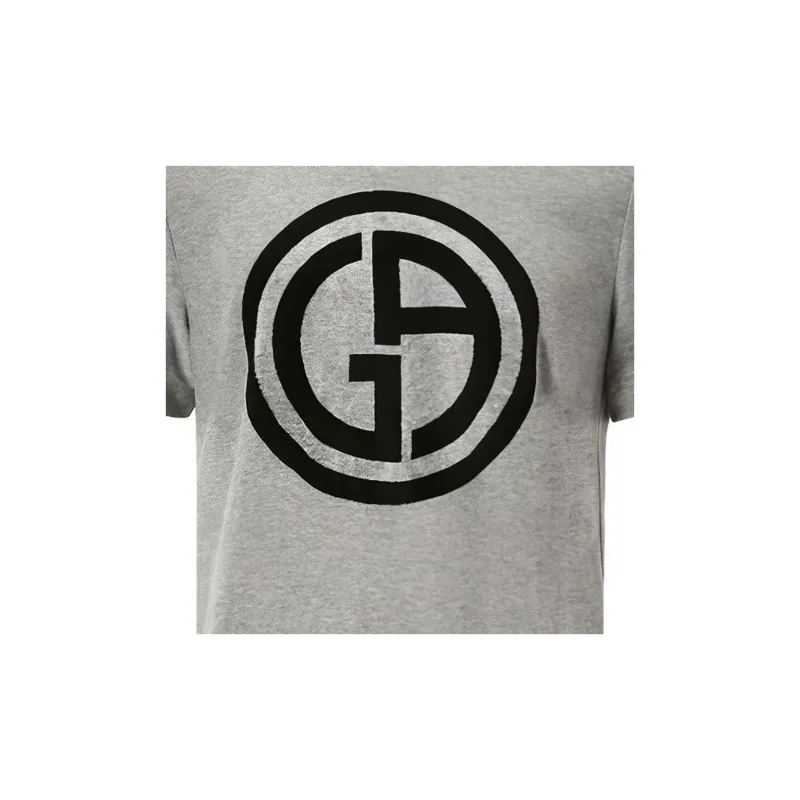 GIORGIO ARMANI T Shirts Men Gray-3