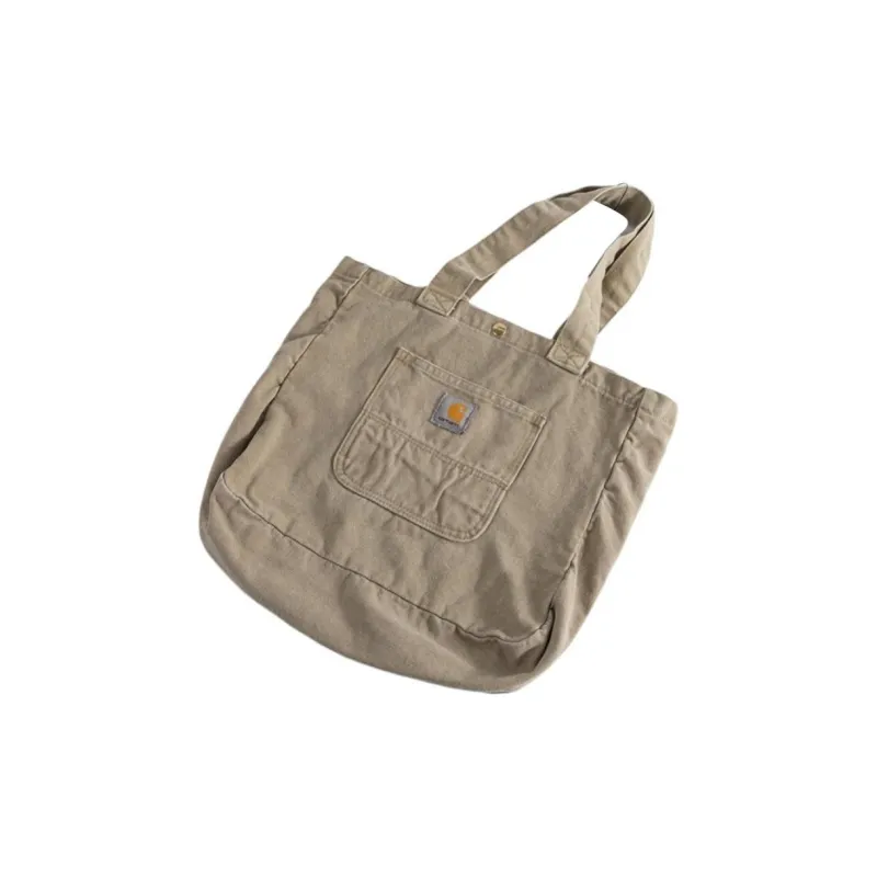 Carhartt Polyester Tote Bag Shopping Bag Handbag Unisex Brown-2