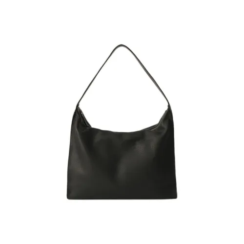 NOTHING WRITTEN Cow Leather Shoulder Bag Mini Women's Black
