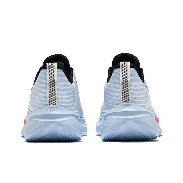 Erke Cushioning Rebound Breathable Low-Top Running Shoes Men's Microcrystal White & Misty Blue-3