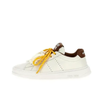 MIU MIU 520 Capsule Collection Low Top Skateboard Shoes Women's White