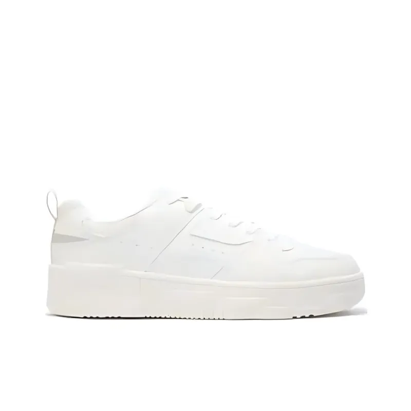 361° Slip Resistant Cushioning Low Top Skateboard Shoes Men's Feather White-1