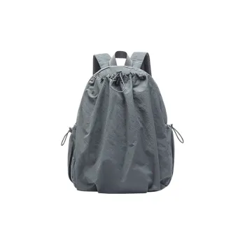 Anta Washed Cloth Backpack Unisex Volcanic Gray