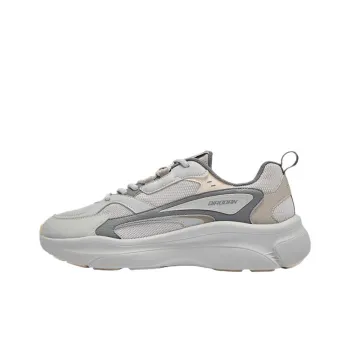 QIAODAN Get Rich Every Day Slip Resistant Coverage Lightweight Low Top Casual Shoes Men's Gray