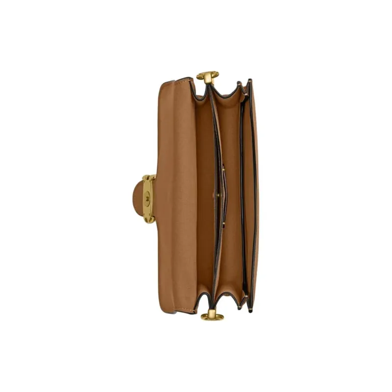 COACH Tabby Cow Leather Portable Crossbody Bag, Shoulder Bag Medium Size Women's Honey Brown-4