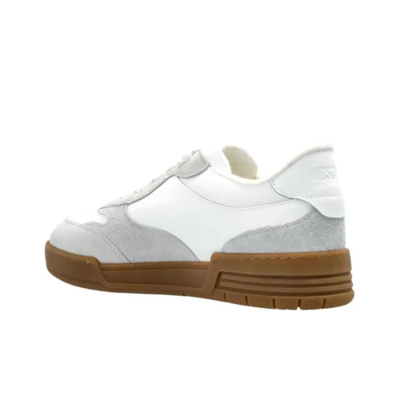 MOSCHINO Logo Embossed Lace Up Sneakers-4