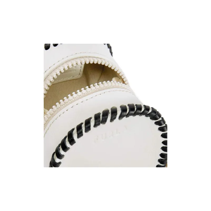 Furla Allegra Calfskin Wallet Coin Purse Women's White-4