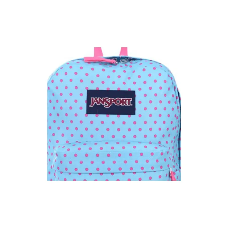 JanSport Polyester Backpack Medium Size Unisex Blue Purple-3