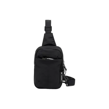 FOUVOR Nylon Fabric Sling Bag Regular Unisex Gray/Black/Yellow/Green