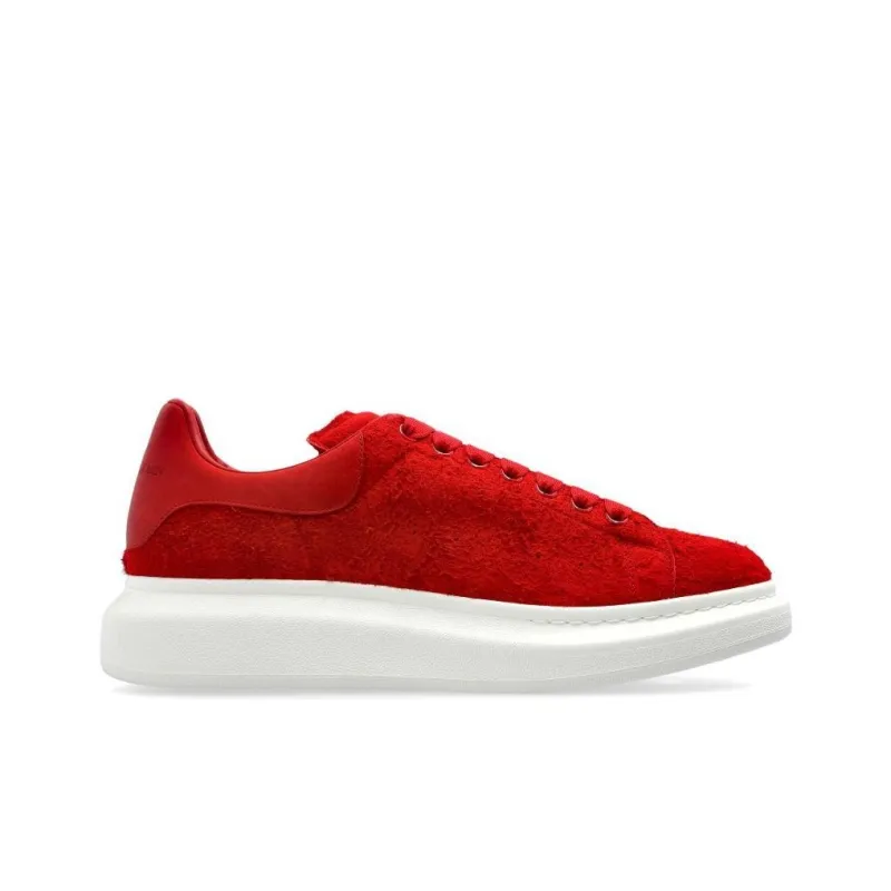 Alexander McQueen Oversized Low-Top Skateboard Shoes Men's Red-1