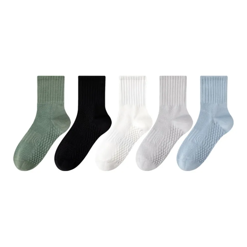 MIIOW Mid Calf Socks Unisex 5 Pack-10