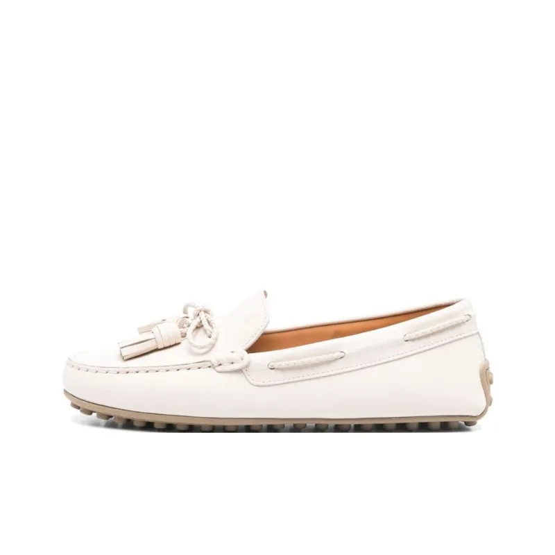 TOD'S Tassel Detailed Almond Toe Loafers Women's-0