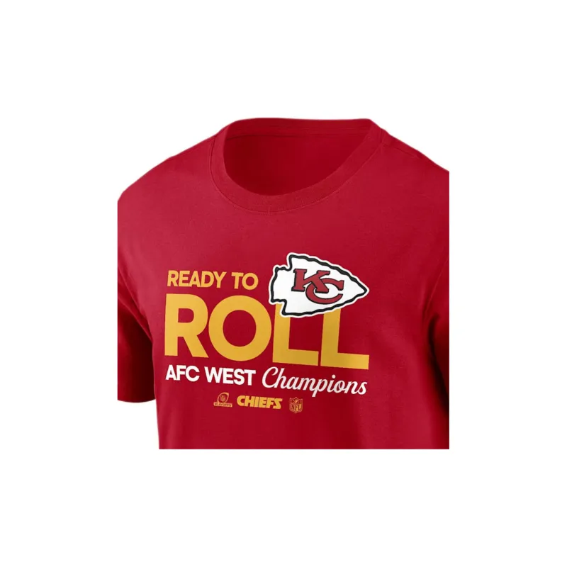 Nike NFL FW24 Kansas City Chiefs 2024 AFC West Champions Trophy T-Shirt Men's Red-2
