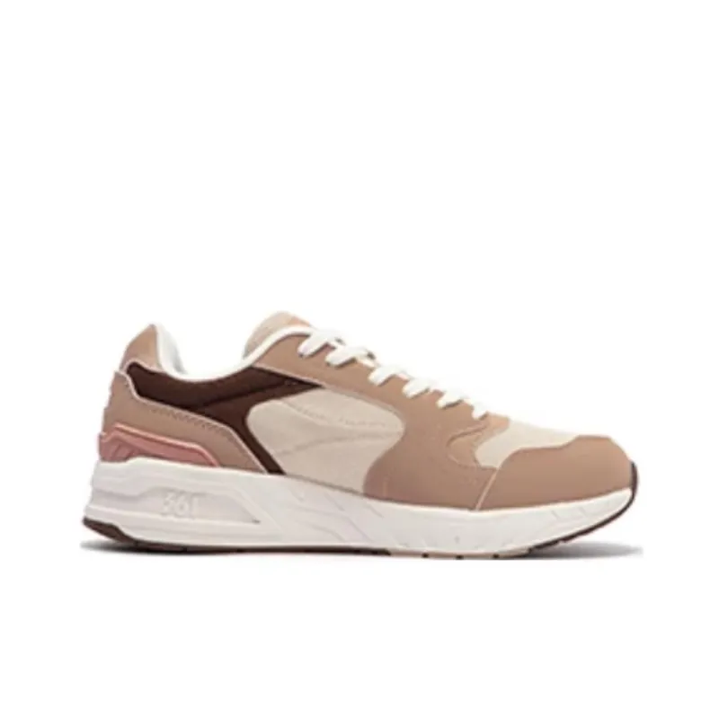 361° Wear-Resistant Low-Top Casual Shoes Women's Pink Umber-1