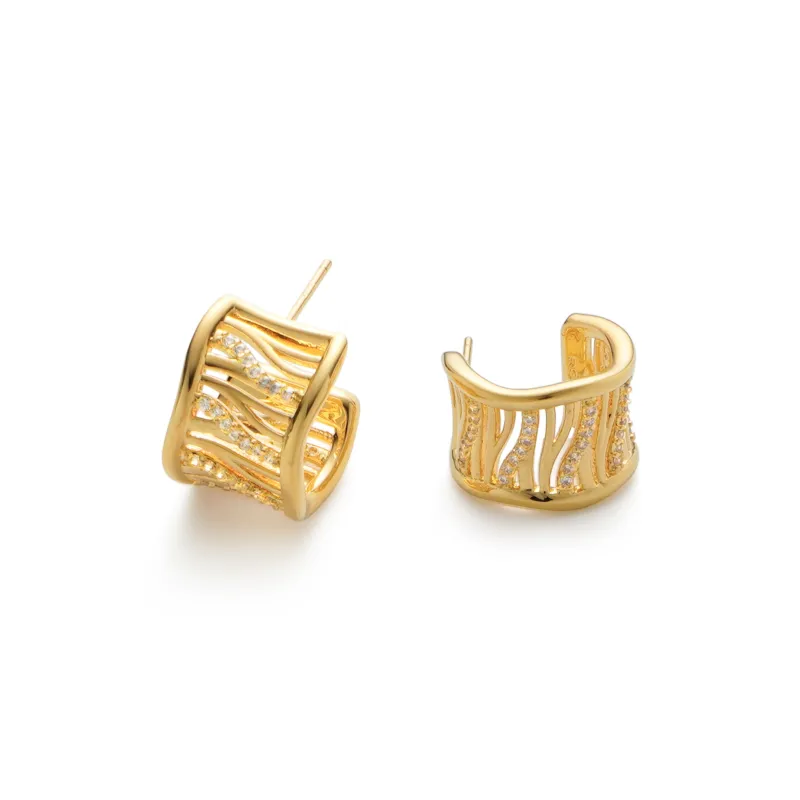RSNY Gold Plated Copper Earrings Women's-0
