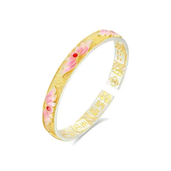 IDEAL 999 Fine Silver Bangles Women's