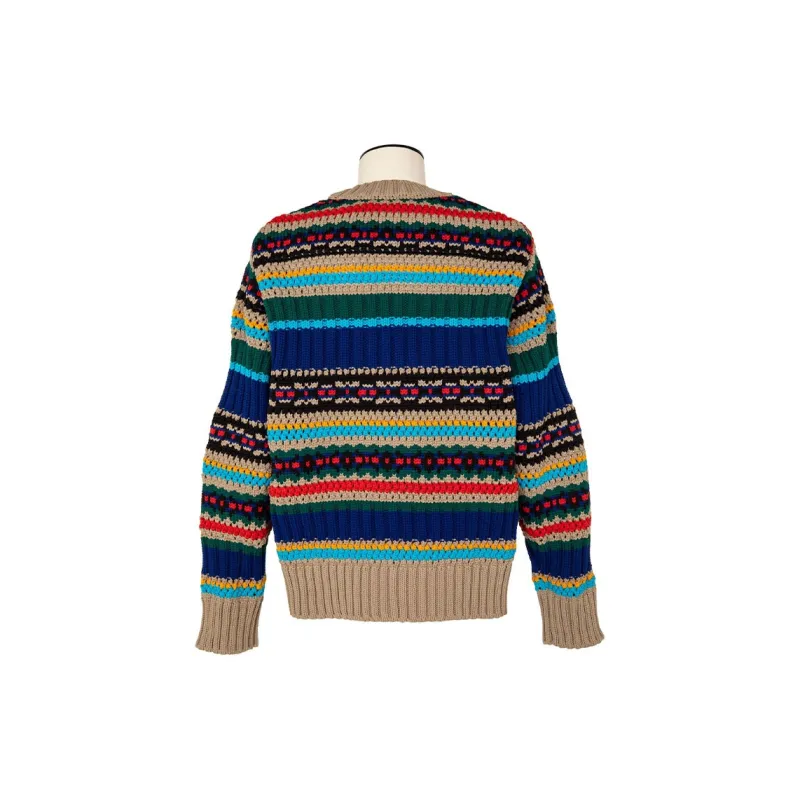 Sacai Striped Knitted Pullover-1