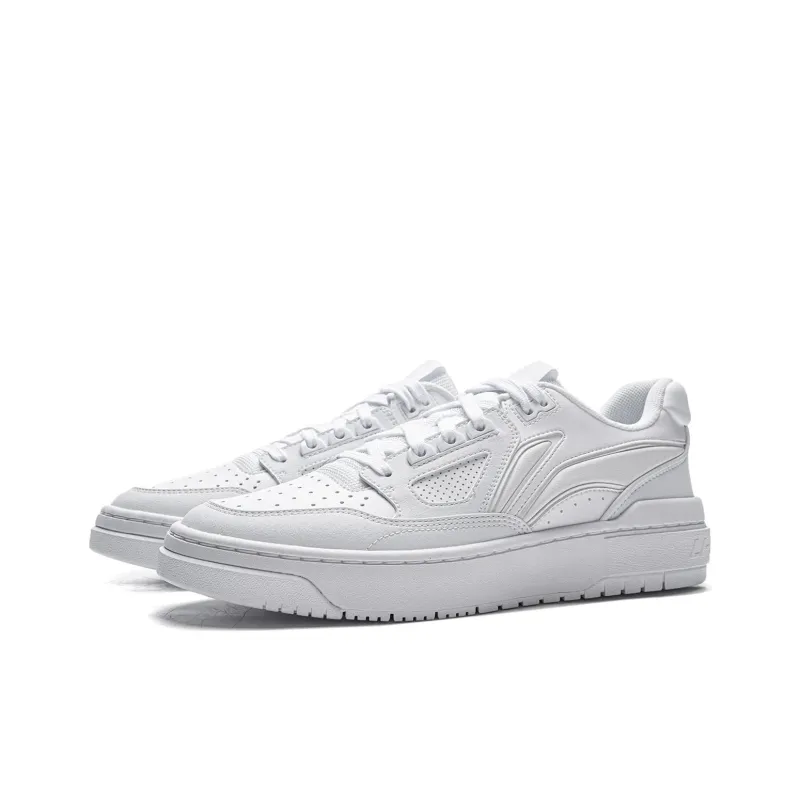 LiNing New Arrival Shock Absorbers Slip Resistant, Abrasion Resistant, Breathable Low Top Skateboard Shoes Unisex White-2
