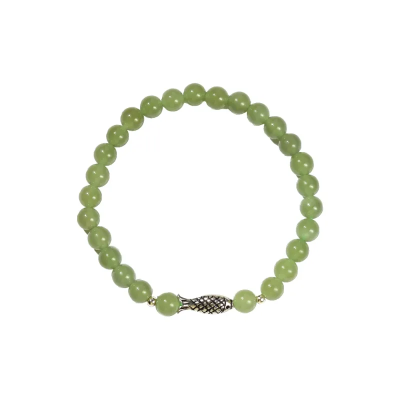 Tokai Family Hetian Jade Bracelets Pale Greenish White Jade Unisex-7