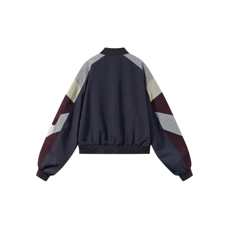 BLIND402 Jackets Unisex Color Block Gray Blue-1