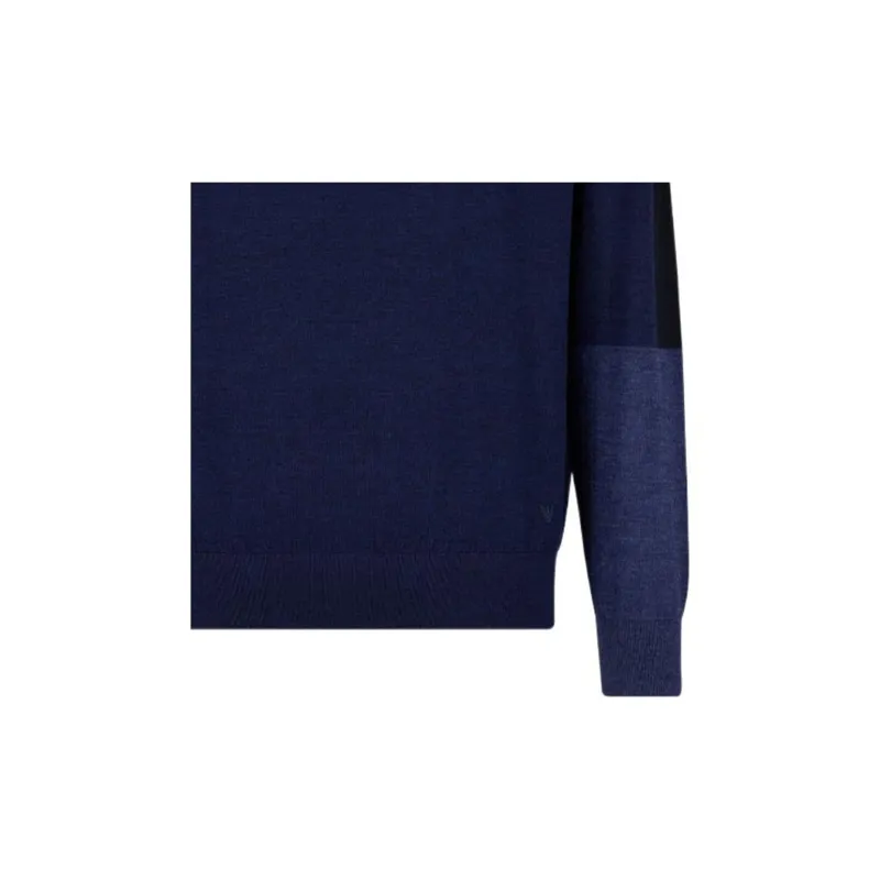 EMPORIO ARMANI Colour Block Crewneck Jumper-4