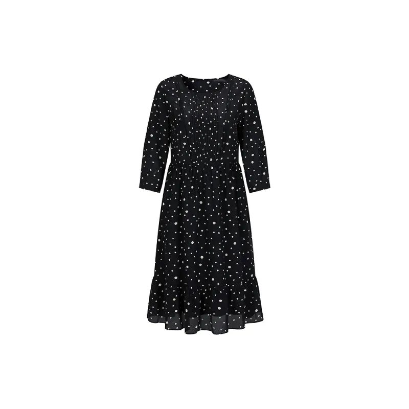 JZ. ANNAKRO Long-Sleeved Dresses Women's Heather Black-1